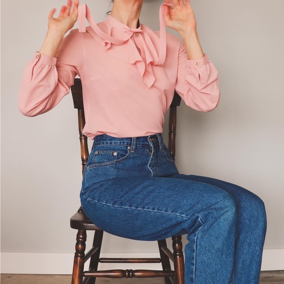 Vintage Tie Blouse - Picture 6 of 6